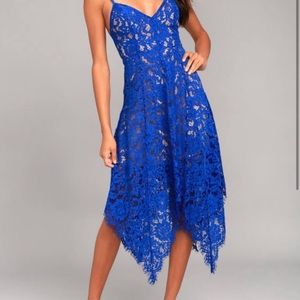 Lulus Blue Lace Dress - Only Worn Once!